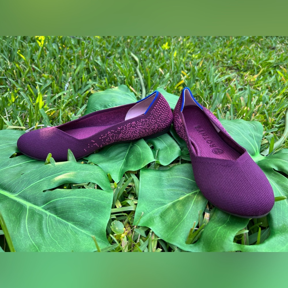 Rothy’s The Flat Fig Python Shoes size 8.5